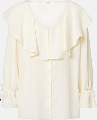 Chlo&eacute; Chlo&eacute; Ruffled silk georgette blouse