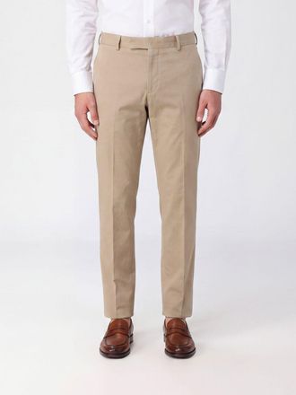 Pantaloni Torino Slim Fit Chino Trousers in Stretch Cotton with Welt Pockets