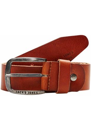 Jack & Jones Lederg&uuml;rtel JACK & JONES JACPAUL LEATHER BELT NOOS, Herren, Gr. 90, braun (cognac), Leder, unifarben, G&uuml;rtel Lederg&uuml;rtel