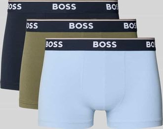 HUGO BOSS Trunks aus Baumwoll-Mix im 3er-Pack Modell TRUNK 3P POWER in Hellblau, Gr&ouml;&szlig;e XXL