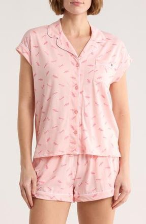 Tommy Hilfiger Piped Cotton Pajamas in Almond Blossom at Nordstrom Rack, Size X-Large