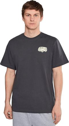 The North Face Van Life Relaxed Short Sleeve T-Shirts Graphic Mens Clothing Anthracite Grey : 2XL, Cotton