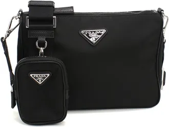 Prada Black Nylon Shoulder Bag (Pre-Owned)