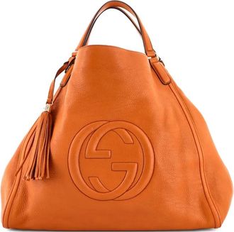 Gucci Soho Leather Large shoulder bag - Arancione
