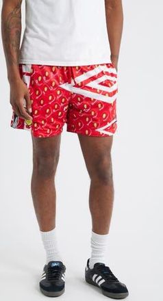 Market x Umbro Reversible Knit Drawstring Shorts in Black/Vermil at Nordstrom Rack, Size Xx-Large