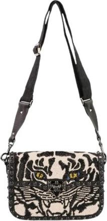 Valentino Pre-owned 1967 Guitar Rolling Rockstuds Tiger Schoudertas - Dames - Vintage Schoudertas - Veelkleurig - ONE Size - Leer - Vintage