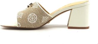 Guess Heeled Mules - Dames - Muiltjes - Wit - 36 EU - Leer - Schoenen