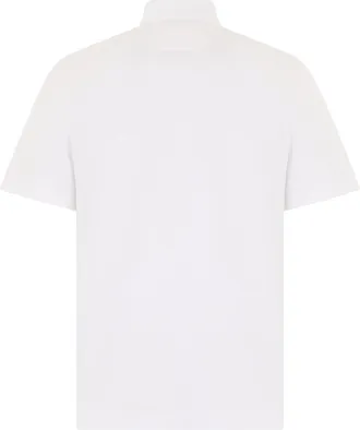 Ermenegildo Zegna Mens Polo Shirt White Cotton T-shirts And Polos