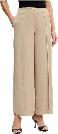 A|X Armani Exchange Dames, Broeken, Beige, Maat: S Poliester