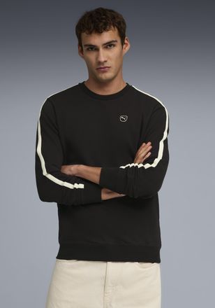 Puma Langarmshirt PUMA ESS ELEVATED CREW TR, Herren, Gr. XXL, puma schwarz, Sweatware, Obermaterial: 100% Baumwolle, unifarben, regular fit normal, Rundhal