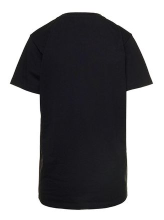 Isabel Marant Womens T-Shirt With Logo Embroidery Black Cotton T-Shirts & Jerseys