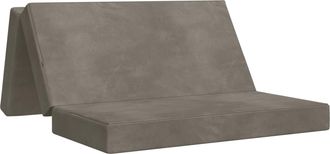 vidaXL Sof&aacute; Cama Plegable 200 X 67 X 45 Cm Gris Claro Vidaxl