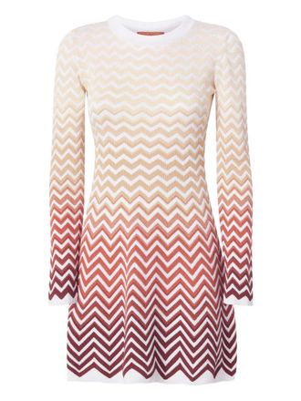 Missoni Mini-jurk met zigzag patroon - Beige