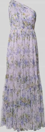 Lace & Beads Regular Fit Abendkleid mit R&uuml;schenbesatz in Flieder, Gr&ouml;&szlig;e XXS