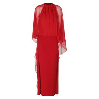 Alberta Ferretti Vestido Enver Satin - Dresses - Mujer - Rojo - S