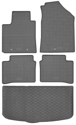OEM Hyundai I10 Iii Hatchback De Febrero De 2020 Set - Alfombrillas De Goma Para Coche + Alfombrilla Para Maletero