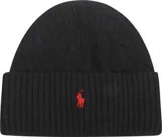 Ralph Lauren Sweater Hat - unisex - Hoeden - Zwart - L/Xl - Accessoires