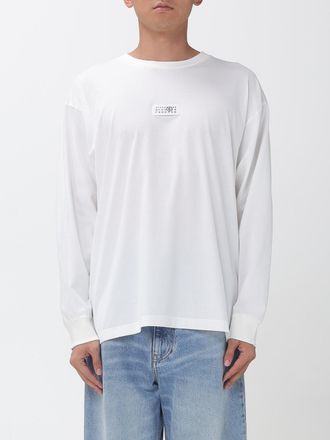 Maison Margiela T-shirt a maniche lunghe in cotone con logo Numeric