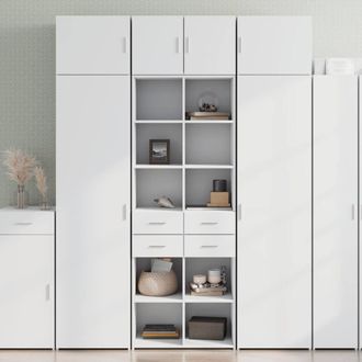 Berkfield Home Highboard White 70x42.5x185 cm Engineered Wood