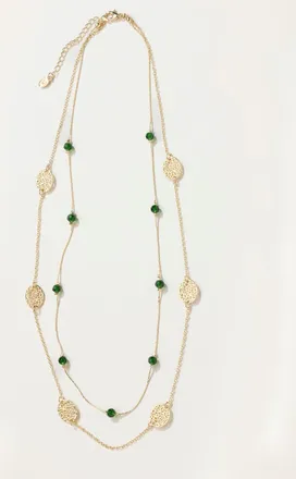Fat Face FatFace Layered Filagree Necklace in Gold Tone