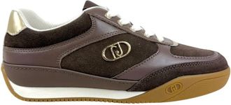 Liu Jo Lewis 01 Sneakers - Dames - Sneakers - Bruin - 39 EU - Leer - Schoenen