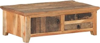 vidaXL Mesa De Centro De Madera Maciza Reciclada 90x50x31 Cm Vidaxl