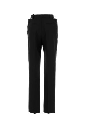 Jil Sander J03ka0342j40249 001 Black Exterior: Virgin Wool Pantaloni Trousers