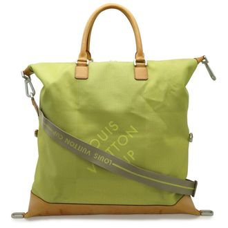 Louis Vuitton Lime Green Damier Geant Canvas Shoulder Bag Tote Bag (Pre-Owned)