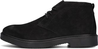 Mazzeltov Stijlvolle Hudson Herenlaarzen - Heren - Veterlaarzen - Zwart - 41 EU - Katoen - Schoenen