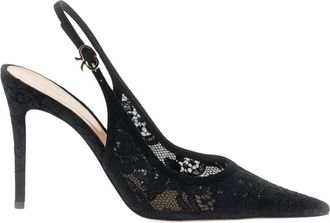 Gianvito Rossi D&eacute;collet&eacute; Slingback - Dames - Pumps - Zwart - 36 1/2 EU - Leer - Schoenen