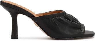 Kazar Saffie Mules - Dames - Muiltjes - Zwart - 36 EU - Leer - Schoenen
