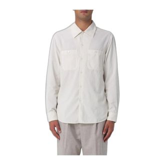 Brunello Cucinelli Camicia Easy Fit in Velluto a Coste - - Shirts - Uomo - Bianco - L