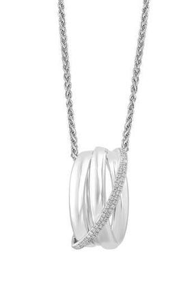 Effy Diamond Pendant Necklace - 0.22ct. in White at Nordstrom Rack, Size 18