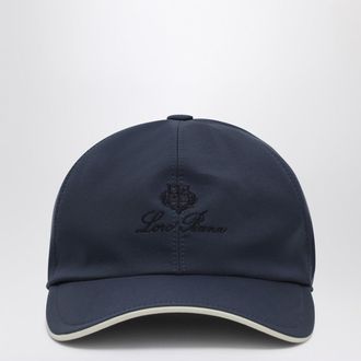 Loro Piana Cappello da baseball blu navy/avorio