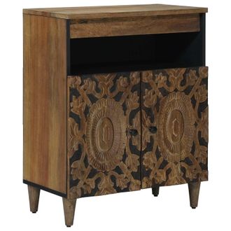 vidaXL Aparador Marr&oacute;n 60 X 33,5 X 75 Cm Madera De Mango Maciza Vidaxl