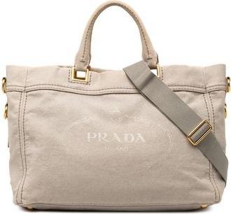 Prada Pre-owned Prada Denim Canapa Logo Satchel Ladies YDRI89BZLJKNHFZA