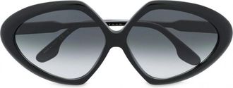 Victoria Beckham Vb 614S 001 Zonnebril- Stijlvol en Opvallend - Dames - Zonnebrillen - Zwart - 64 MM - Accessoires