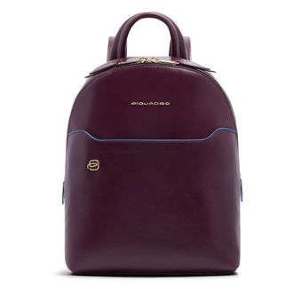 Piquadro Tassen, Heren, Rood, ONE Size, Leer, Blauwe Rugzak Vierkant