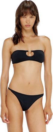 Diesel Bandeau bra in with metal Oval D - Bras - Woman - Black