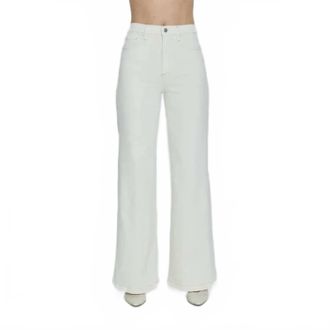 Pistola Denim Lana High Rise Ultra Wide Leg Jean In Ecru