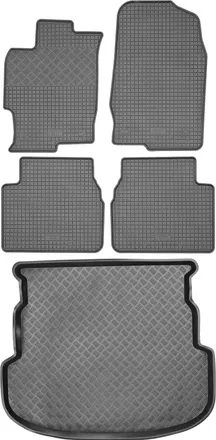OEM Mazda 6 Ii Estate De 2007-2012 Set - Alfombrillas De Goma Para Coche + Alfombrilla Para Maletero