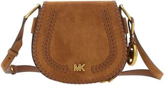 Michael Kors Josie Md Saddle Flap Msgr - Dames - Schoudertassen - Bruin - ONE Size - Tassen