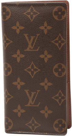 Louis Vuitton Brown Pvc Leather Long Wallet (Bi-Fold) (Pre-Owned)