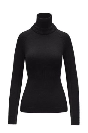 Moncler WOMENS TURTLE NECK SWEATER Size: M, colour: BLACK