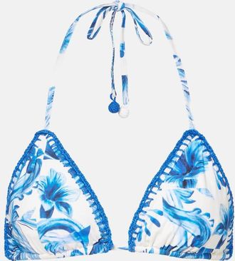 Farm Rio Top bikini a triangolo con stampa