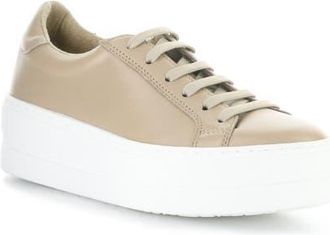 Bos. & Co. Maya Platform Sneaker in Dark Beige at Nordstrom, Size 10-10.5Us