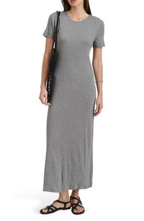 Alex Mill Carolyn Fine Rib Dress in Heather Grey at Nordstrom Rack, Size X-Small