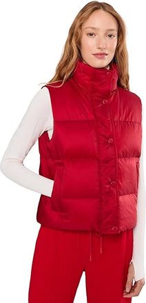 Beyond Yoga Big Cozy Puffer Vest Womens Clothing Holly Red : XL, Polyamide