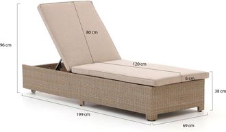 Forza Furniture Forza Cecita ligbed met wiel
