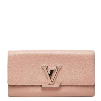 Louis Vuitton Pre-owned Long Wallet (tri-fold) - Dames - Vintage Accessoires - Roze - ONE Size - Leer - Vintage